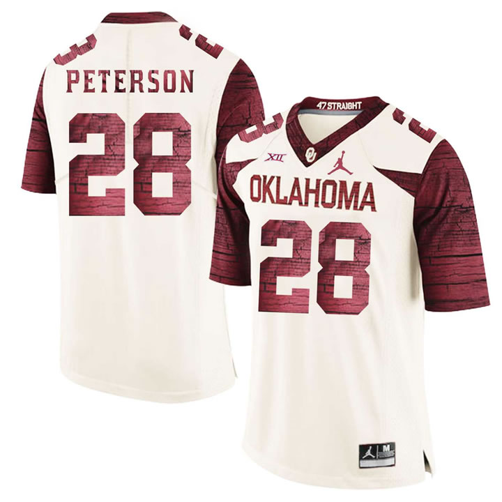 Oklahoma Sooners 28 Adrian Peterson White 47 Game Winning Streak College Football Jersey Dzhi,We sell and wholesale Oklahoma Sooners 28 Adrian Peterson White 47 Game Winning Streak College Football Jersey Dzhi on line form chian!